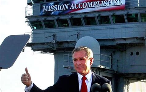 Mission Accomplished Vinyl Banner 8ft X 1ft Replica From George Bush ...