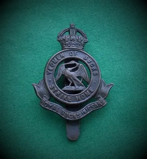 WW1, THE ROYAL Buckinghamshire Yeomanry Genuine British Army Military Cap Badge. $68.24 - PicClick