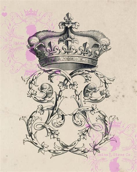 Crest of French Nobility 14 Peerage Insignia by RhineandStone