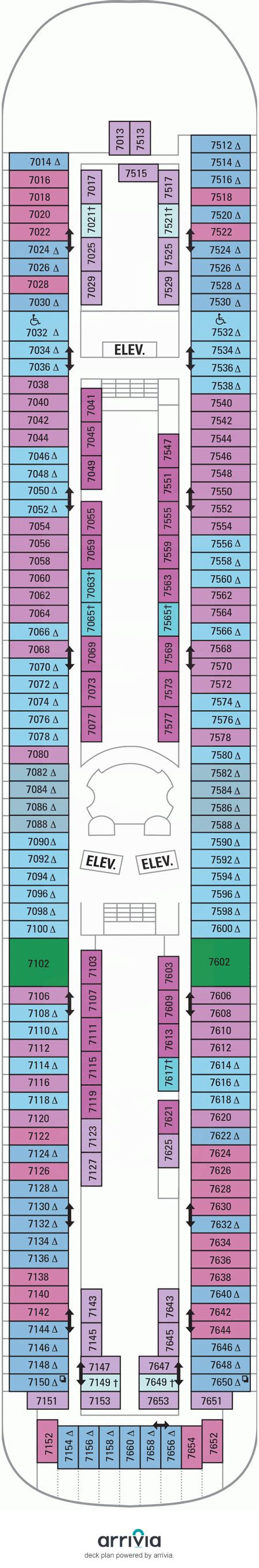 royal caribbean vision of the seas map Deck vision seas plans caribbean ...