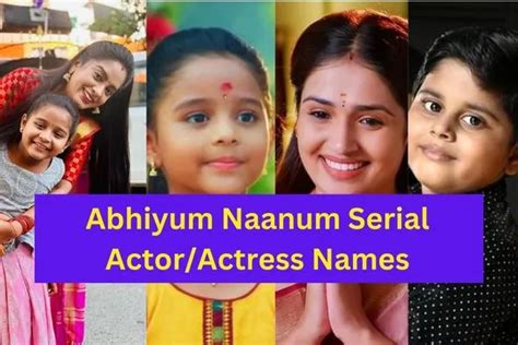 Abhiyum Naanum Serial Cast Photos, Instagram ID, Photos 2023