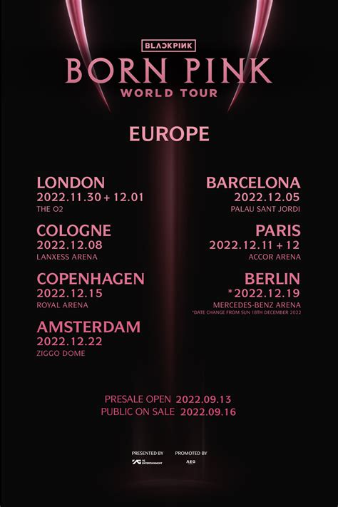 BLACKPINK Announces Finalized Dates and Venues For 2022 World Tour ...