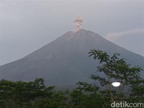 Gunung Semeru Erupsi Setinggi 600 Meter