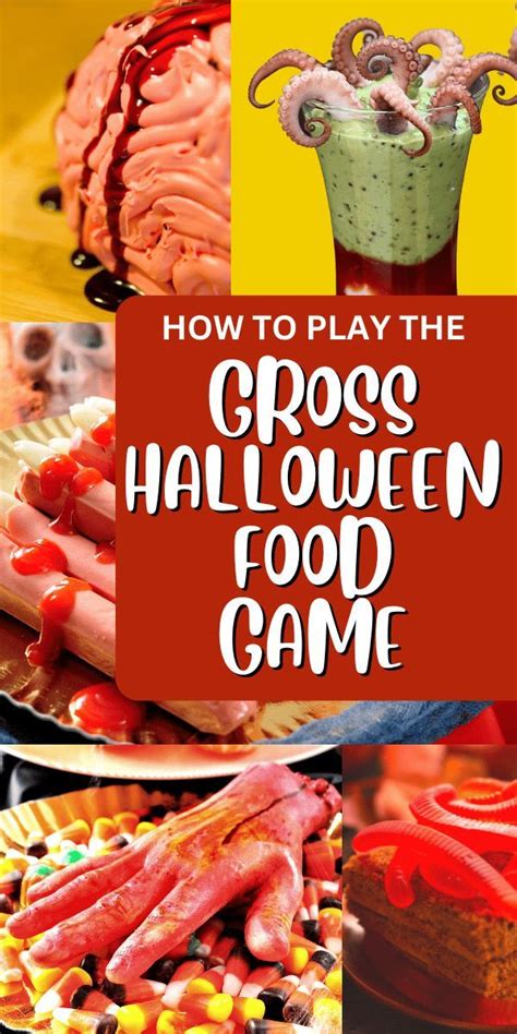 Halloween Gross Food Guessing Game Ideas (Easy Halloween Game for Kids) | Easy halloween games ...