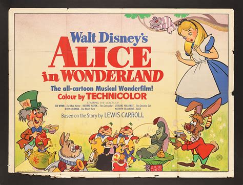 Lot #12 - ALICE IN WONDERLAND (1951) - UK Quad, 1951