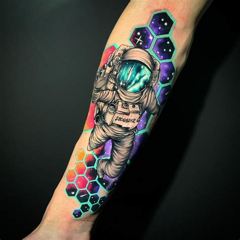 Tattoo by Klebys Soares #astronaut #space #colortattoo #tattoo #armtattoo | Astronaut tattoo ...