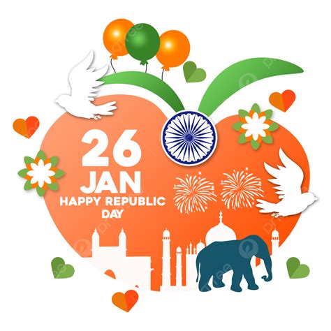26th Jan PNG Picture, Republic Day Celebration Of India 26th Jan, Republic, Day, India PNG Image ...