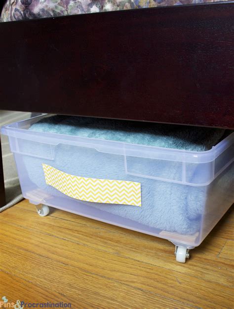 Under Bed Storage: DIY Plastic Underbed Drawers - Pins and Procrastination