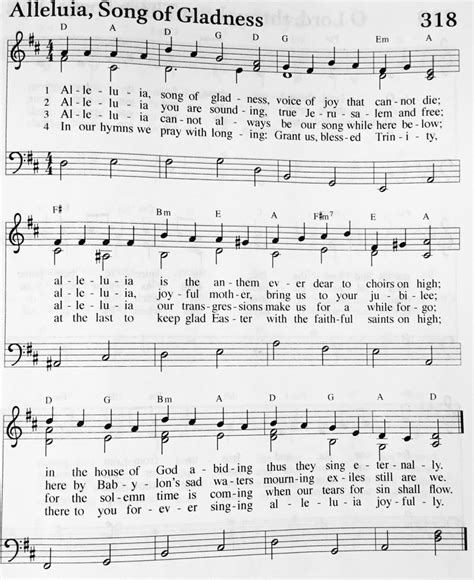 Hymn 318 - Alleluia Song of Gladness | St. Paul’s Evangelical Lutheran Church (Surrounded by ...