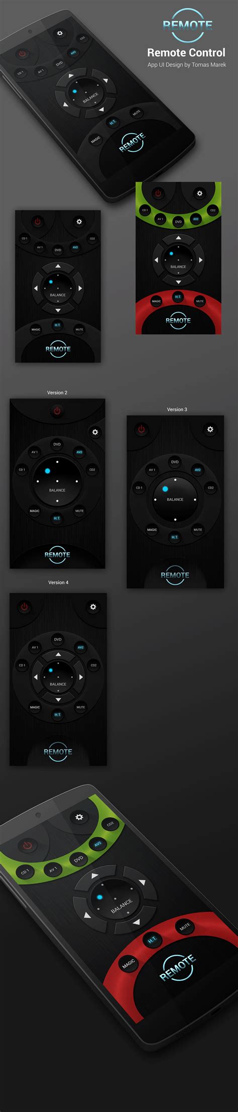 Audio Remote Control App on Behance