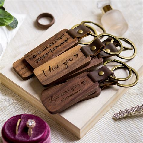 Engraved Wood Key Chain – MUUJEE