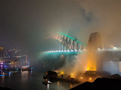 Couldnt see the fireworks but the bridge looked nice . : r/sydney