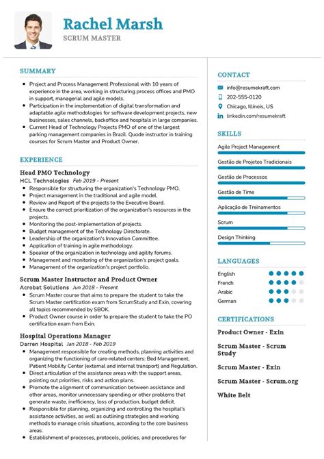 Scrum Master Resume Example 2021 | Writing Guide & Tips - ResumeKraft