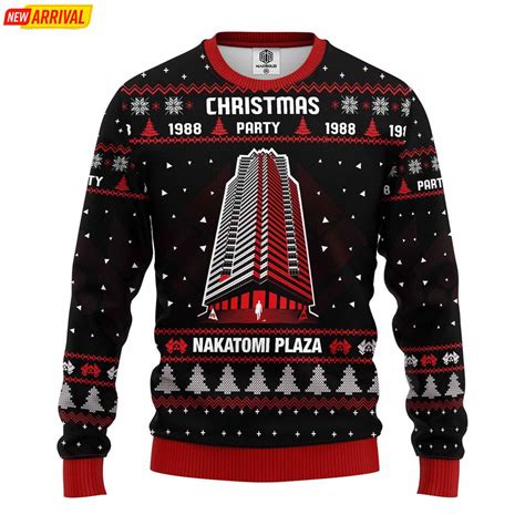 Die Hard Nakatomi Plaza Ugly Christmas Sweater