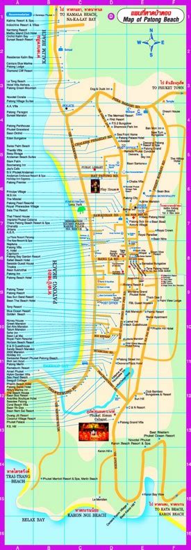 Patong Thailand Map