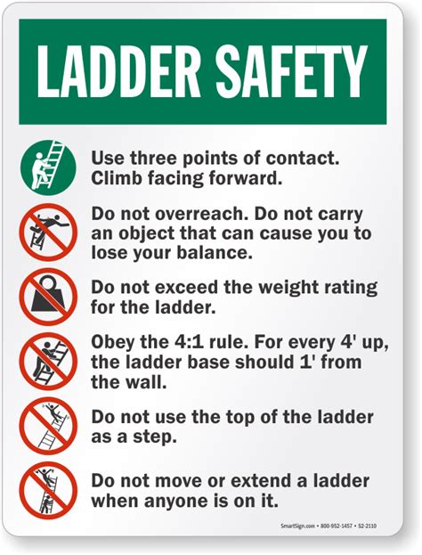 Be safe out there when using your ladder! | Workplace safety topics, Industrial safety, Safety ...