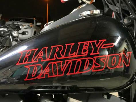 Harley Davidson Gas Tank STICKER TANK Logo Decal Motorcycle Tank Decals ...