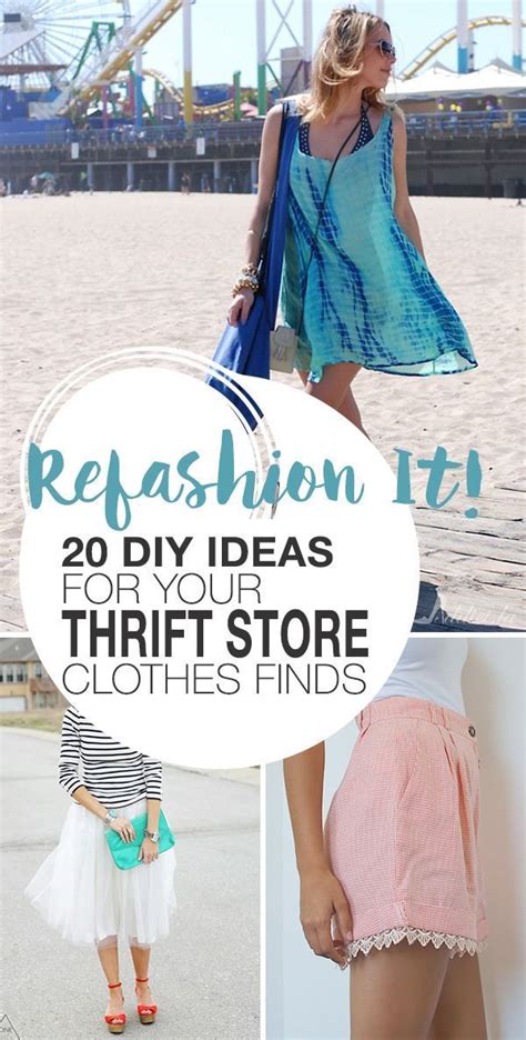 Refashion it 20 diy ideas for your thrift store clothes finds – Artofit