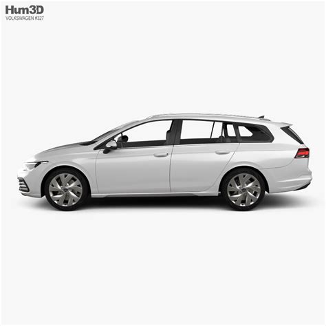 Volkswagen Golf variant 2023 3D model - Download Wagon car on 3DModels.org