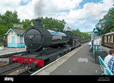 LNER Q6 0-8-0 No. 63395 steam locomotive at Grosmont Station on the NYMR, Yorkshire, England, UK ...