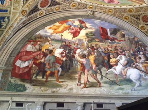 Beautiful frescos in the Vatican museum