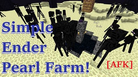 Super Simple AFK Ender Pearl Farm! (27k pearls/h) | Minecraft - YouTube