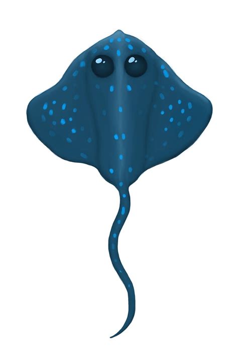 "Cute Stingray Illustration" by carocollins | Redbubble