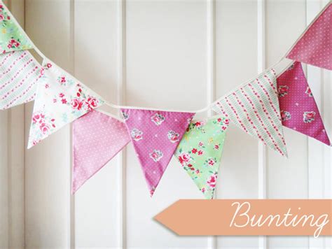 Wedding Bunting Ideas, Bunting Decor, Stationery and Cake-toppers | OneFabDay.com