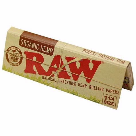 Raw Organic Hemp 1 1/4 Size Rolling Papers | Rolling Ace