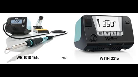 Weller WE1010 vs Weller WT1H solder station short review - YouTube