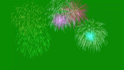 Fireworks Green Screen Black & Blue Background Video Effects HD - YouTube