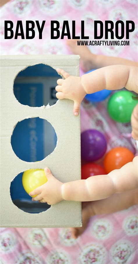 Easy Baby Play - DIY Baby Ball Drop with a Cardboard Box! www ...