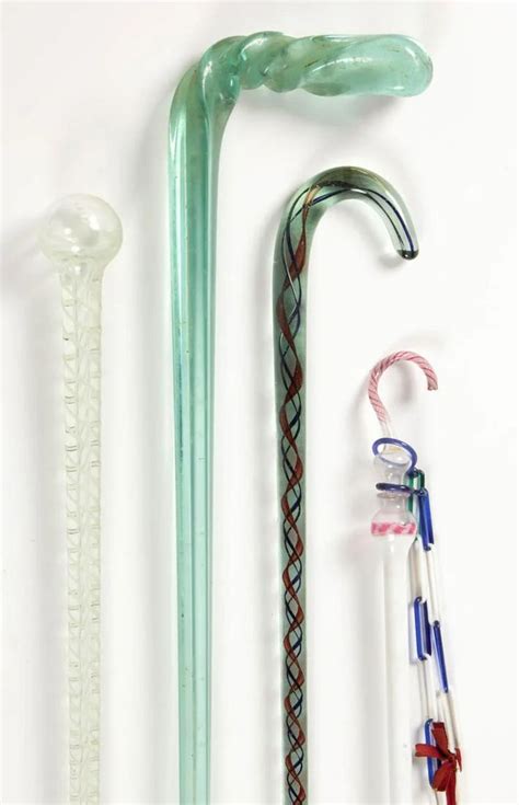 ASSORTED BLOWN GLASS CANES / WALKING STICKS, LOT OF - Nov 12, 2020 | Jeffrey S. Evans ...