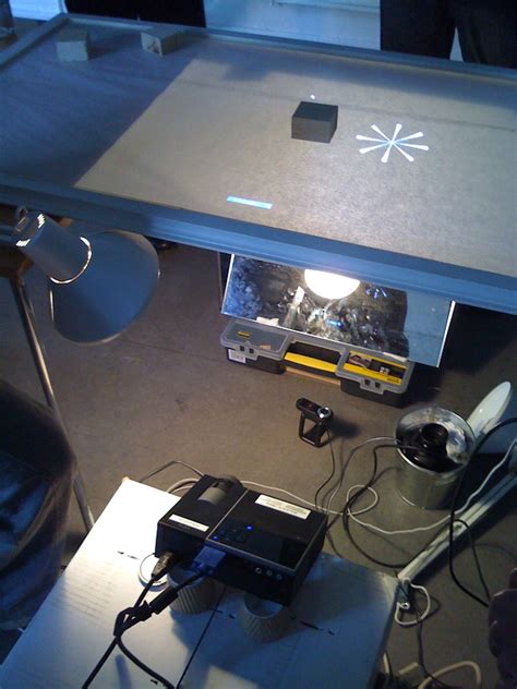 Fiducial table setup | from Yaniv's class on gaming | David Mellis | Flickr