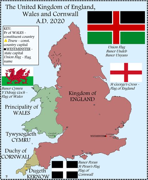 The United Kingdom of England, Wales and Cornwall : r/imaginarymaps