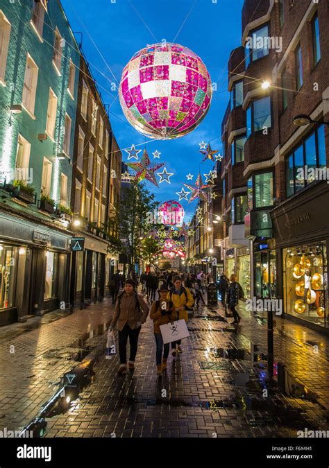 Carnaby Street Christmas lights Stock Photo - Alamy