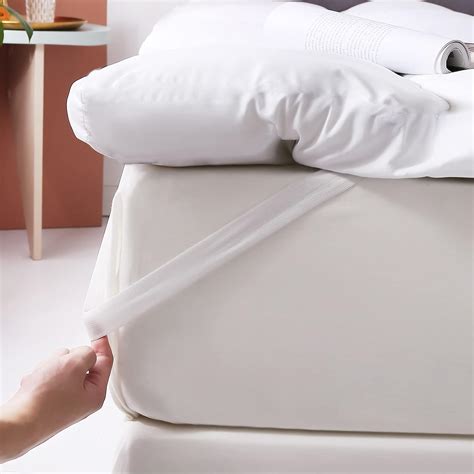 Mattress Topper Protector Super King Size Bed 10cm Thick Hotel Quality Hollow Fibre Filled Box ...