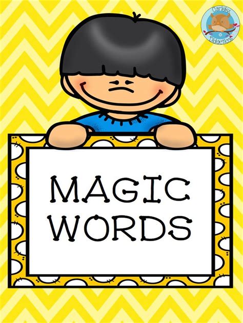 Magic Words (1) | INGLÉS ABECEDARIO Y LÁMINAS | Pinterest | School, Classroom language and ...