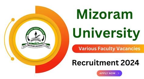 Mizoram University Various Faculty Recruitment 2024, Apply