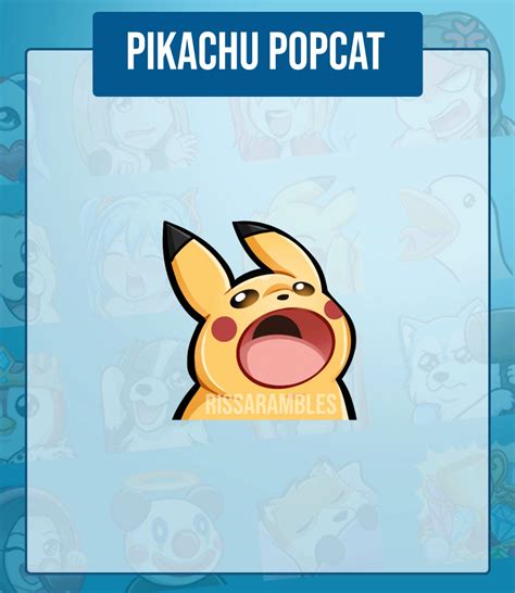 Pikachu Twitch Emotes