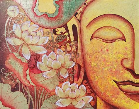 Buddha Lotus Painting - Buy Affordable Art Online | Royal Thai Art