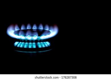 Natural Gas Burning Blue Flame Stove Stock Photo 178287308 | Shutterstock