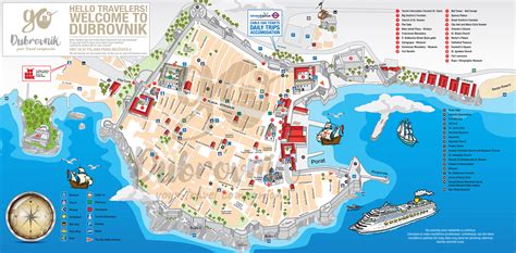 Dubrovnik Old Town Map | Dubrovnik City Map | Go Dubrovnik