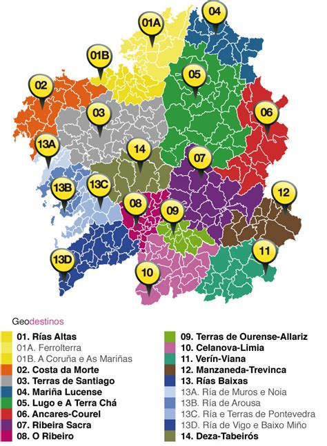 Galicia Mapa Turistico | Mapa