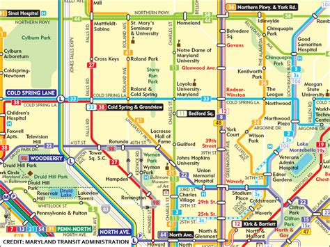 Baltimore Mta Bus Routes Map