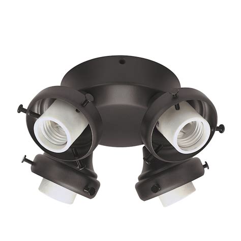 Hunter 4-Light New Bronze Ceiling Fan Light Kit in the Ceiling Fan Light Kits department at ...