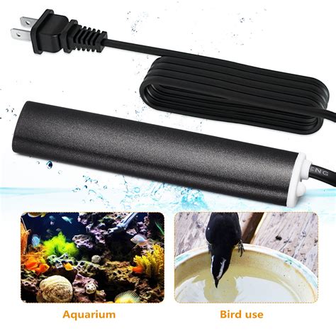 50W Adjustable Aquarium Heater Super Short Submersible Fish Tank Heater for Tanks 5-10 Gallons ...