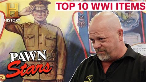 Pawn Stars: TOP 10 RARE WWI FINDS (Military Memorabilia From the Trenches) - YouTube