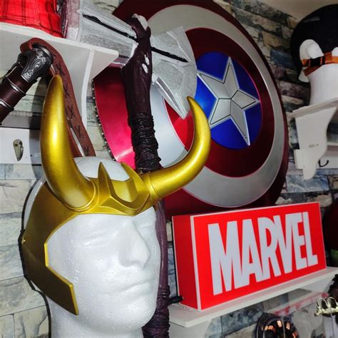 Loki Crown Helmet Cosplay, Hobbies & Toys, Toys & Games on Carousell