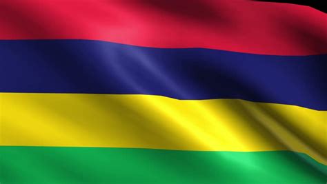 Flag of Mauritius Background Seamless Stock Footage Video (100% Royalty ...